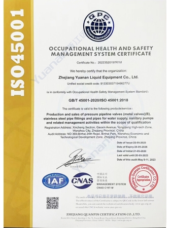 ISO45001:2018 Sertifikası
